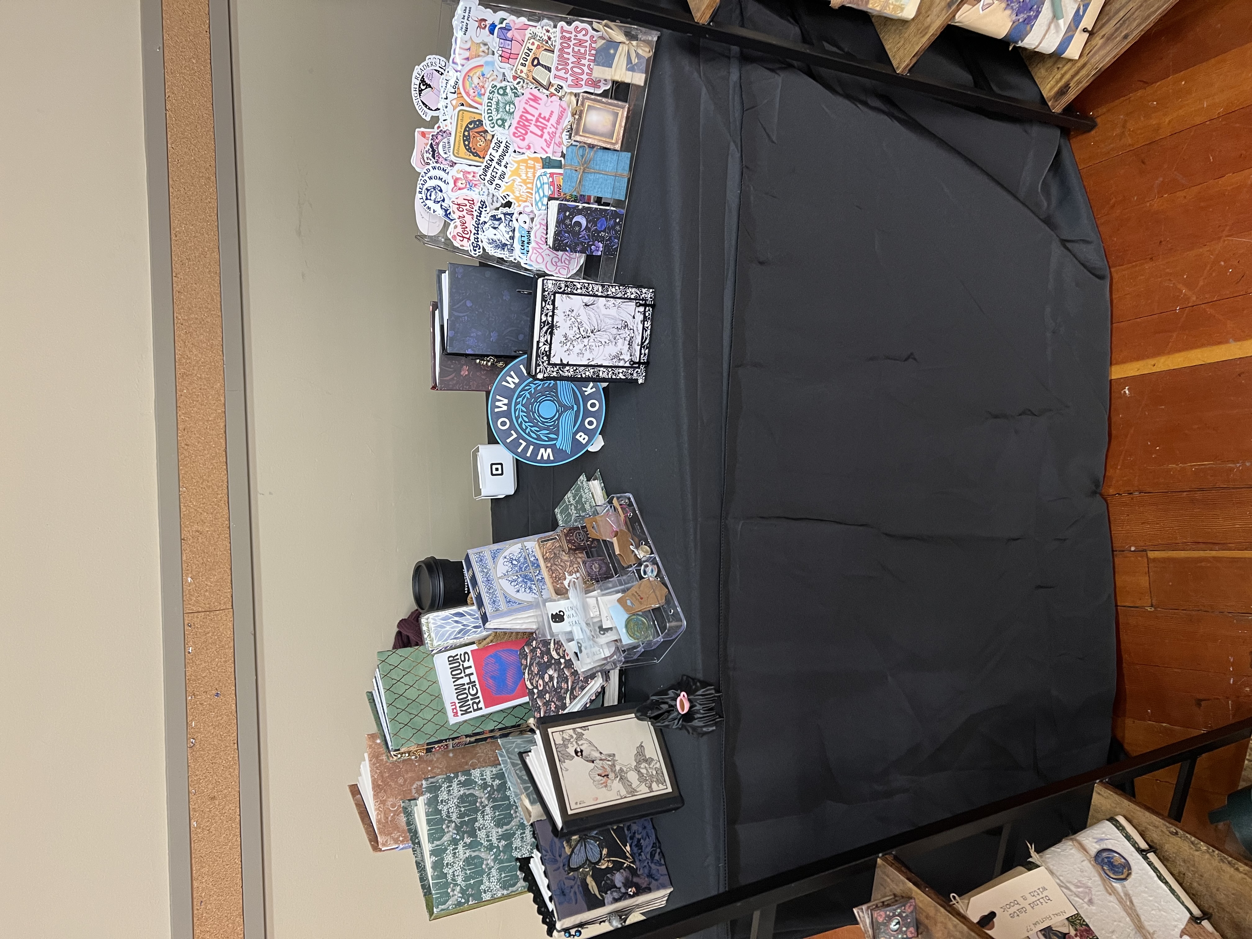 Table setup at the Eastside Alchemy Market